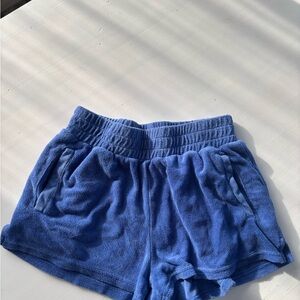 Aerie Blue Terry Athletic Shorts